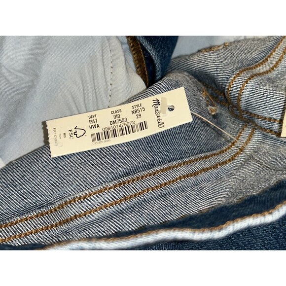 Madewell Womens Mid-Rise Stovepipe Jeans Size 29 NWT Harsdale Wash - Picture 7 of 9